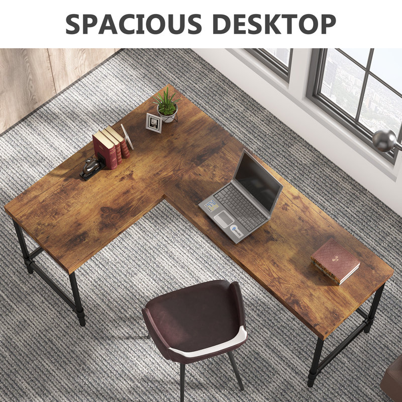 Tutuala L Shaped Metal Base Executive Desk